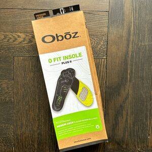 NWOT Oboz Men's Athletic Shoes with Black and Green Accents